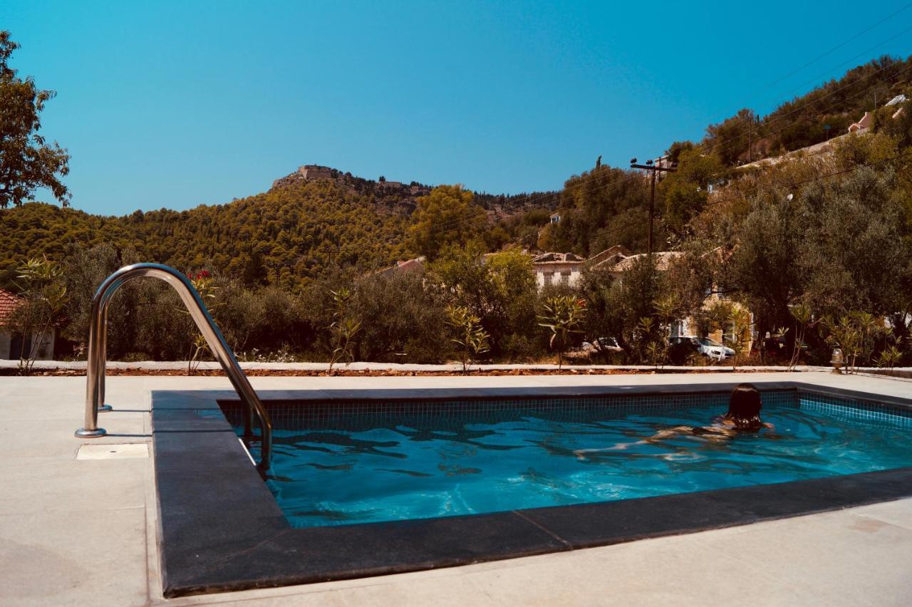 Throisma Studios With Private Pool & Parking 阿索斯 外观 照片