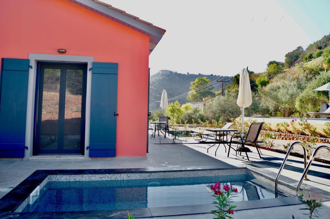 Throisma Studios With Private Pool & Parking 阿索斯 外观 照片
