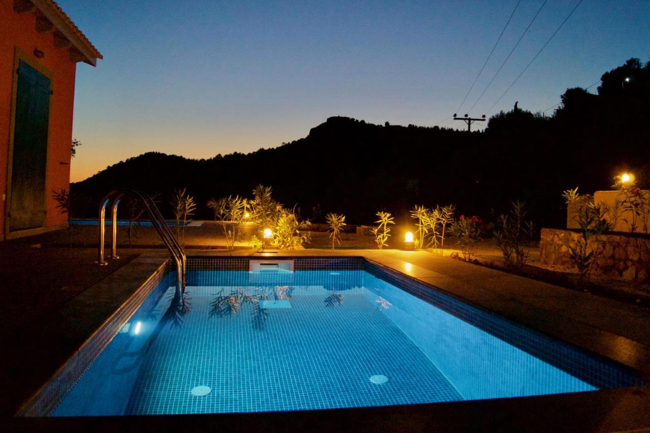 Throisma Studios With Private Pool & Parking 阿索斯 外观 照片